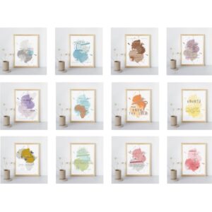 uBuntu Poster Set of 12 Prints