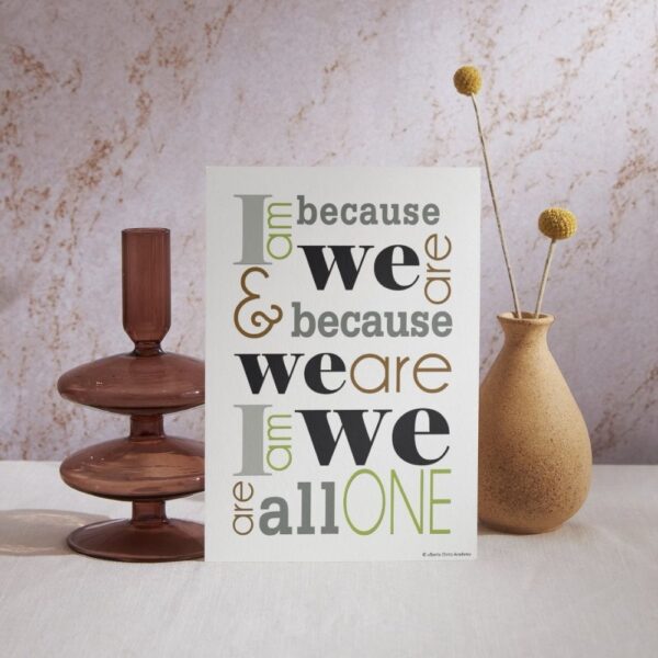 Modern - I Am Because We Are - Poster Print - Image 3