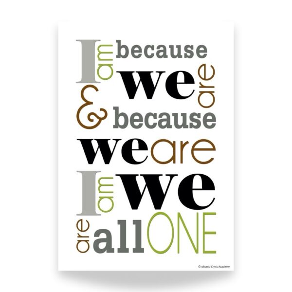 Modern - I Am Because We Are - Poster Print - Image 2